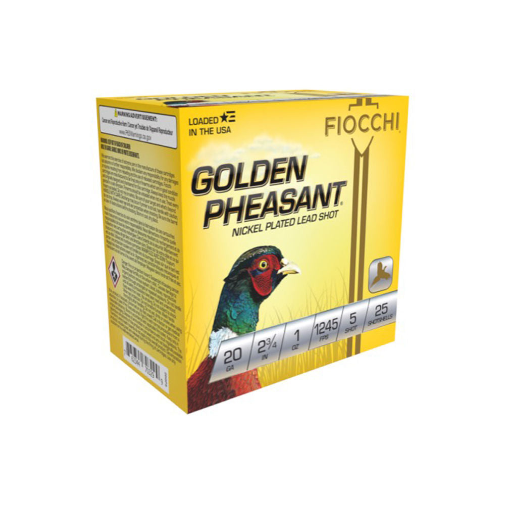 Fiocchi Golden Pheasant Extrema 20 Gauge 2.75 in / 2.75 in #5 1 oz