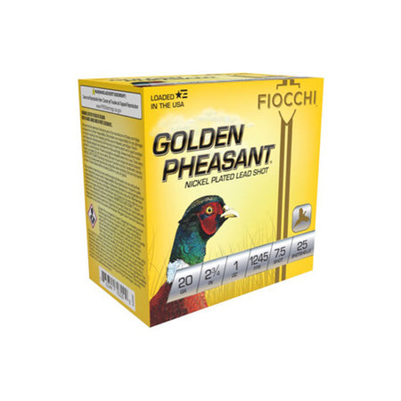 Fiocchi Golden Pheasant Extrema 20 Gauge 2.75 in / 2.75 in #7.5 1 oz