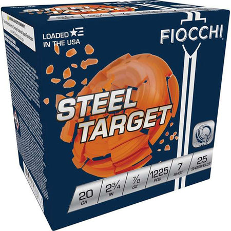Fiocchi 20 Gauge 20SLR7 Steel Target Steel Target 2.75" 7/8oz 7 Shot