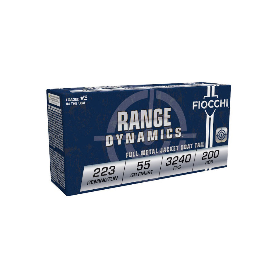 Fiocchi Range Dynamics .223 Remington 55 gr FMJ ammo