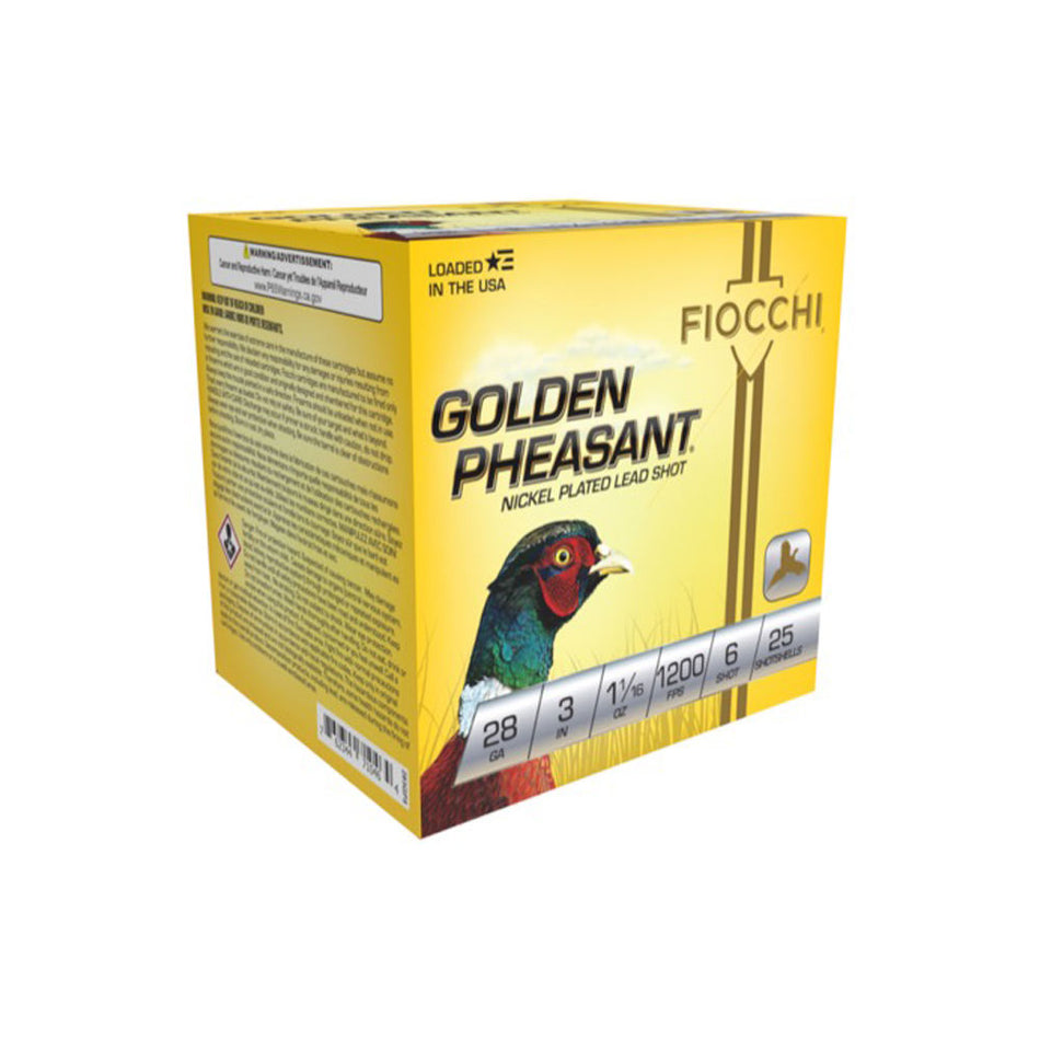 Fiocchi Golden Pheasant Extrema 28 Gauge 3 in / 3 in #5 1-1/16 oz