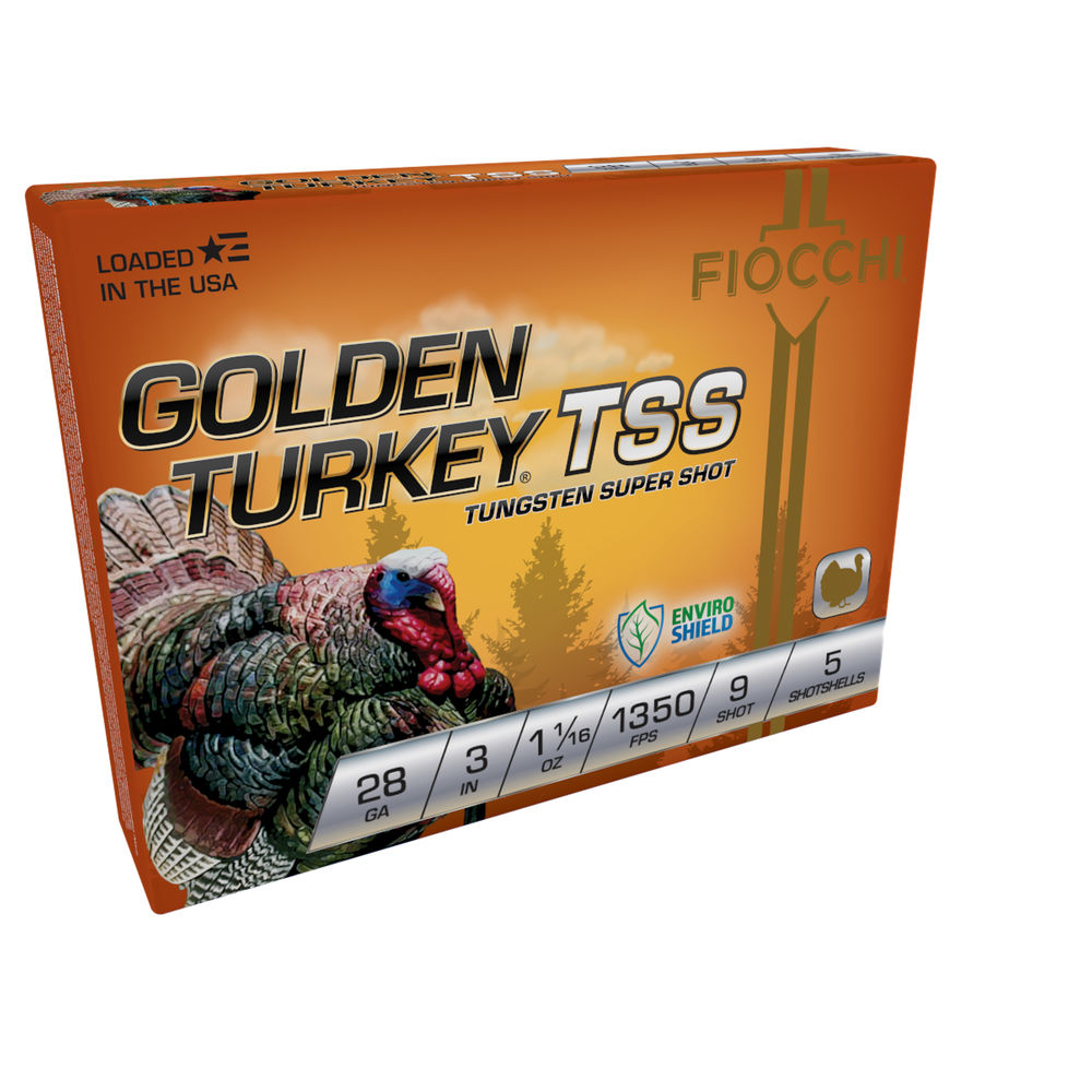 Fiocchi Golden Turkey TSS 28 Gauge 3 in / 3 in #9 1-1/16 oz