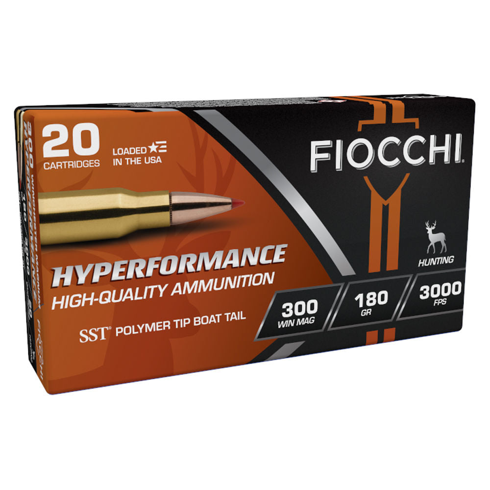 Fiocchi Hyperformance Hunt SST .300 Winchester Mag 180 gr PolyTip ammo