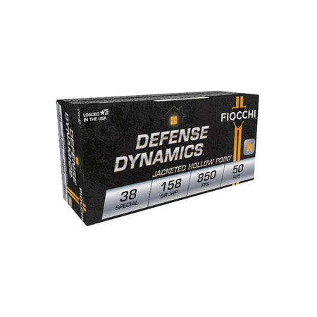 Fiocchi Defense Dynamics .38 Special 158 Gr JHP