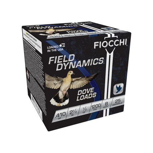 Fiocchi Field Dynamics Dove & Quail .410 Bore 2.5 in / 2.5 in #8 1/2 oz