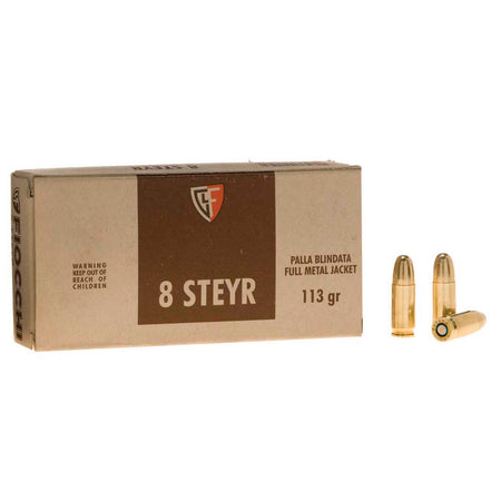 Fiocchi Heritage 8mm Steyr 113 Gr FMJ