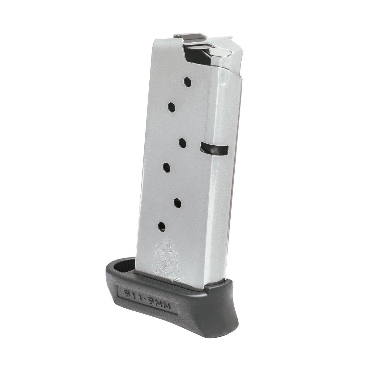 Springfield 911 Stainless Steel Magazine with Pinky Extension 9mm 7-Round