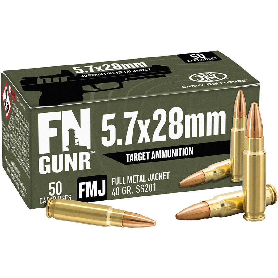 FN GUNR SS201 5.7x28mm FN 40 gr FMJ ammo