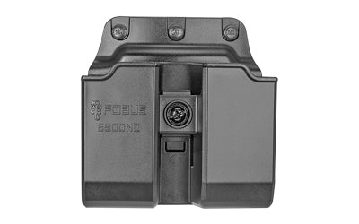 Fobus Double Magazine Belt Pouch for Glock 9/40, Black, Tension Adjustment Screw, Speed Side Cut 6900NDBH