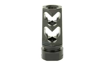 Fortis Manufacturing 9MM Muzzle Brake, 1/2x36 Thread, Black Nitride Finish, 9MM-MB-BLK-36