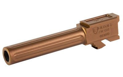 Fortis Manufacturing Match Grade Fluted Barrel 9MM 4" for Glock 19 Gen 1-5 and 19X Copper Finish FM-G19-CPPR