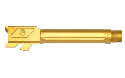 Fortis Manufacturing Match Grade Threaded Barrel for Glock 19 Gen 1-5 and 19X, 9mm, 4.5", Gold TiN Finish