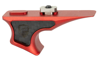 Fortis Manufacturing Shift M-LOK Handstop with Carbon Fiber Inserts, Red Anodized Finish