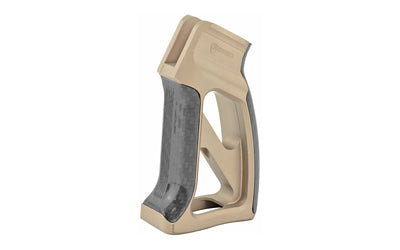 Fortis Manufacturing Torque Skeletonized Pistol Grip with Carbon Fiber for AR Rifles, Flat Dark Earth
