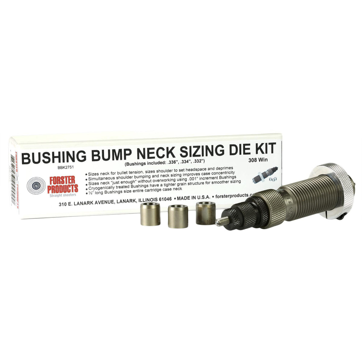 Forster Reloading Bushing Bump Kit 6x47 LAPUA