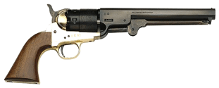 Traditions FR18511 1851 Navy Break Open 44 Cal #11 Percussion 7.50" Blued Barrel Brass Frame Walnut Grip