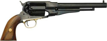 Traditions 1858 Army Black Powder Revolver 44 Cal Steel Frame 8" Blued Octagonal Barrel Walnut Grip
