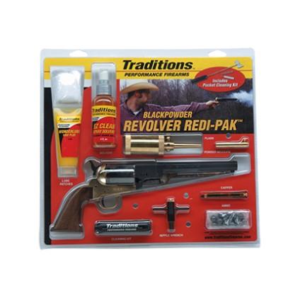 Traditions 1860 Army Redi-Pak Muzzleloader Revolver .44 Cal 8" Blued Barrel Walnut