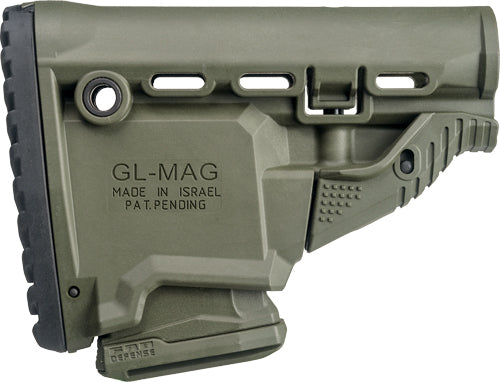 F.A.B. Defense AR-15/M4 Buttstock OD Green with Adjustable Cheek Piece