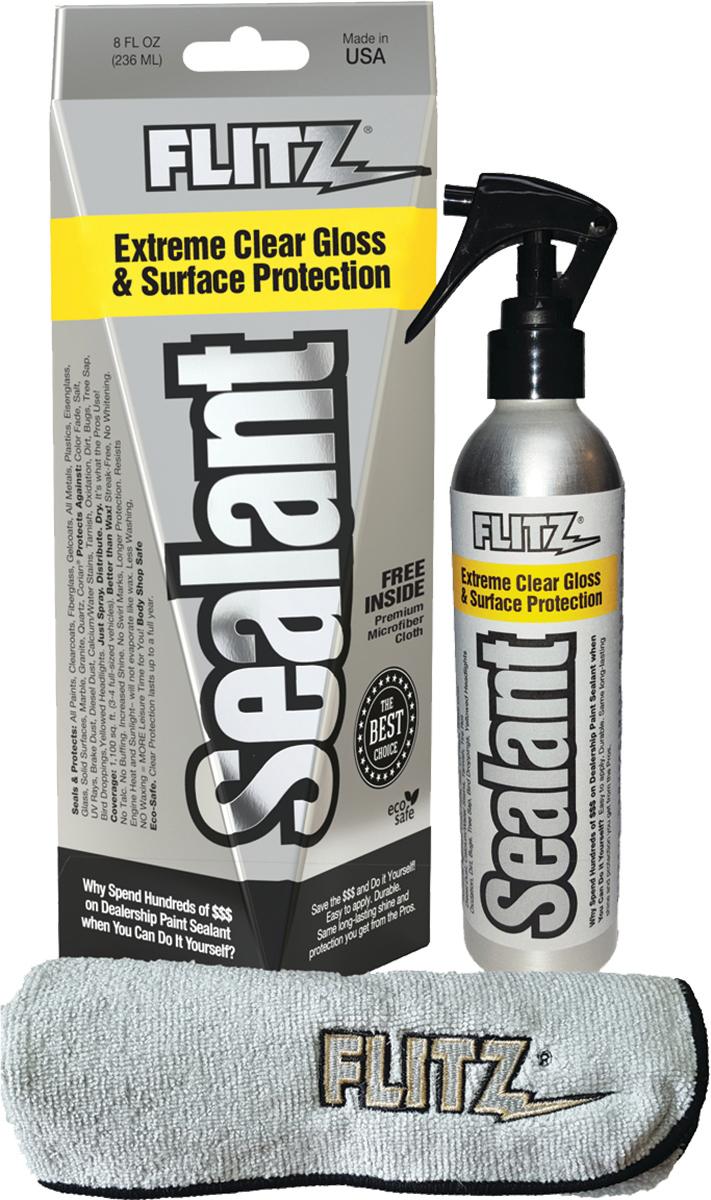 Flitz Surface Sealant 8 oz Spray Bottle with Free Microfiber Cloth