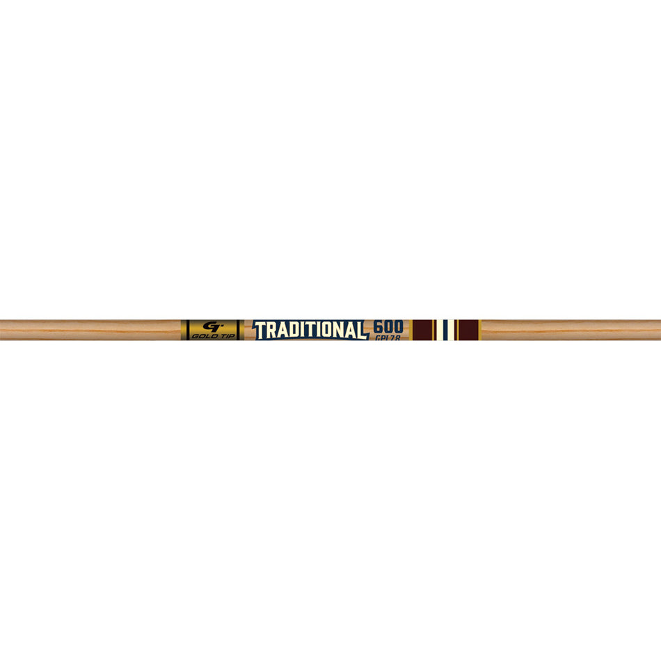 Gold Tip Traditional Classic Carbon Arrow Shafts 600 Spine - 1 Dozen