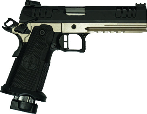 GLFA 1911DS SYNERGY 9MM 5" 20 SHOT BLK SLIDE PLATINUM FRAME