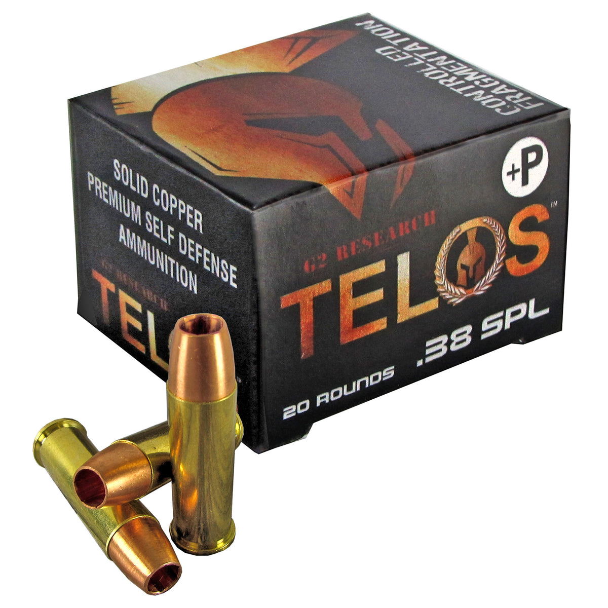 G2 Research G00618 Telos Copper Fracturing Copper Hollow Point  105 Grain .38 Special