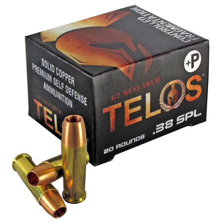 G2 Research G00618 Telos Copper Fracturing Copper Hollow Point  105 Grain .38 Special