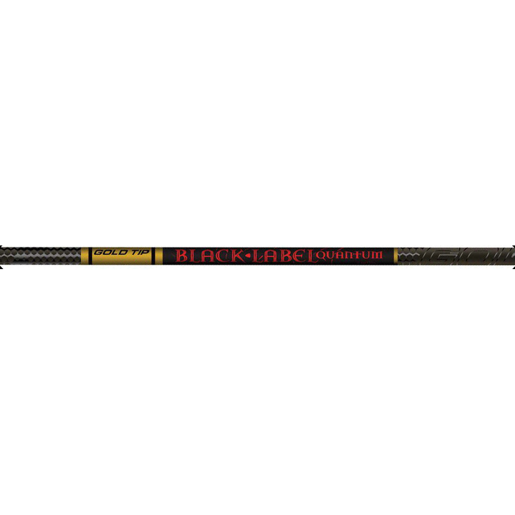 Gold Tip Black Label Quantum Carbon Arrow Shafts 400 Spine 1 Dozen