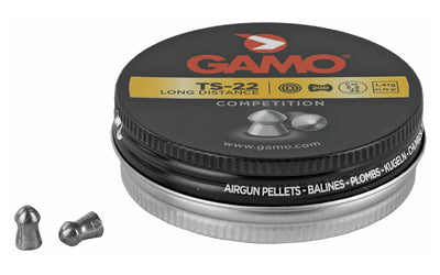 Gamo TS-22 .22 Caliber Flat Nose Airgun Pellets, Performance Lead, 200 Per Pack