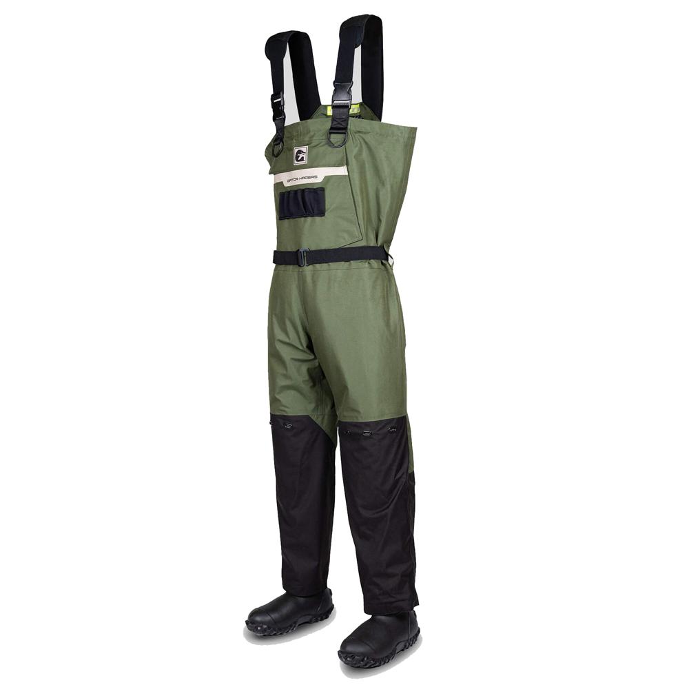 Gator Waders Shield Insulated Pro Series Chest Waders Men's Olive Regular Size 8