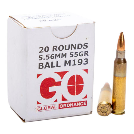 Global Ordnance  5.56x45mm NATO 55 gr FMJ ammo