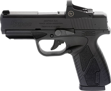 BERSA BP CC 9MM FS 8 SHOT W/ CT RED DOT MATTE BLACK