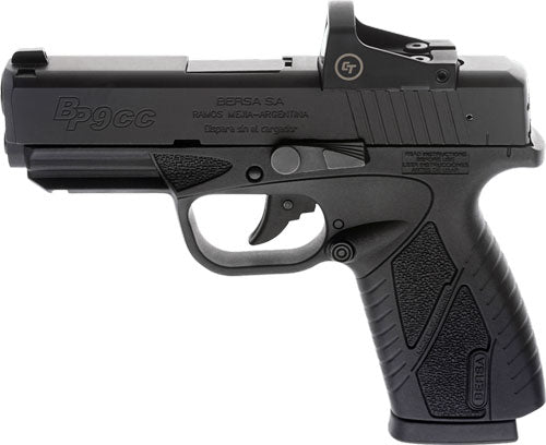 BERSA BP CC 9MM FS 8 SHOT W/ CT RED DOT MATTE BLACK