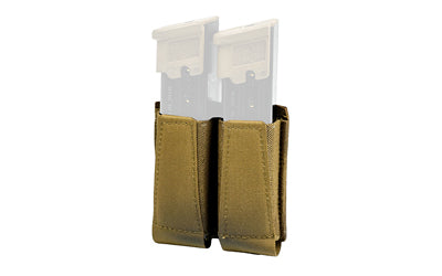 GBRS Group Double Pistol Magazine Pouch, MOLLE/Belt Compatible, Coyote Brown, GEAR-DPMP-BR-CB