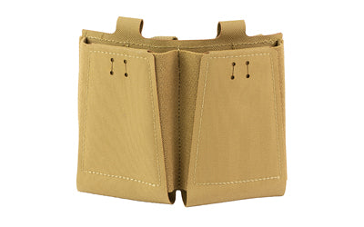 GBRS Group Double Rifle Magazine Pouch, MOLLE/Belt Compatible, Coyote Brown, GEAR-DRMP-5.56-BR-CB