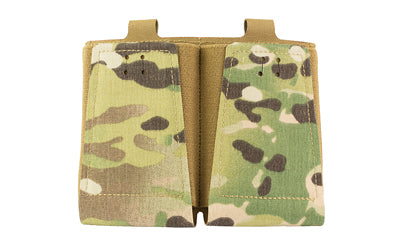 GBRS Group Double Rifle Magazine Pouch, MultiCam, MOLLE/Belt Compatible, Fits 2 Rifle Mags