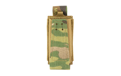 GBRS Group Single Pistol Magazine Pouch, MultiCam, MOLLE/Belt Compatible, Fits 1 Pistol Mag