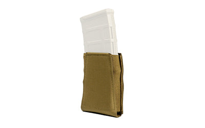 GBRS Group Single Rifle Magazine Pouch, Coyote Brown, MOLLE/Belt Compatible, Fits 1 Rifle Mag