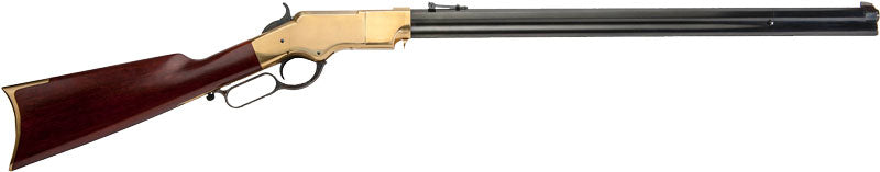 CIMARRON HENRY CIVILIAN 44/40 24" BRASS FRAME/BLUED WALNUT