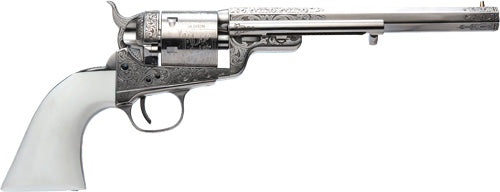 CIMARRON 1851RM WB HICKOK 38SPL 7.5" FS NICKEL ENGRAVED