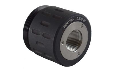 Gemtech GM-45/Blackside Threaded Rear Mount Adapter, 1/2x28 Thread Pitch, 9mm, Black Finish 12196