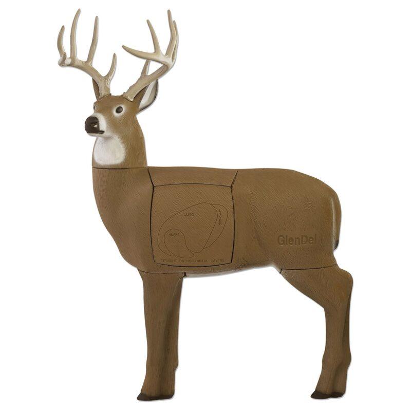 GlenDel Full-Rut Buck 3D Archery Target with 4-Sided Replaceable Insert
