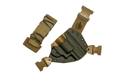 GunfightersINC Kenai Chest Holster Kydex Shell Nylon Harness Ruger Redhawk/Super Redhawk Gray/Coyote RH KN-REDHK-040221
