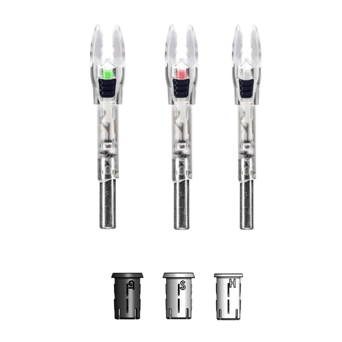 Feradyne Nockturnal Shift Universal Size Red Lighted Nocks 2-Pack String-Activated