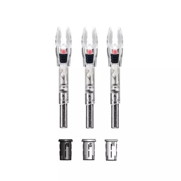 Nockturnal Shift Universal Red Lighted Arrow Nocks, 3-Pack