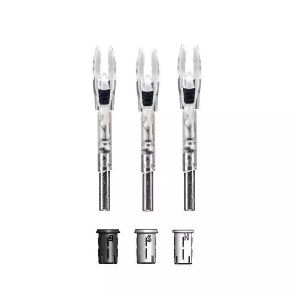 Nockturnal Shift Universal Strobing Red & Green Lighted Arrow Nock 3-Pack