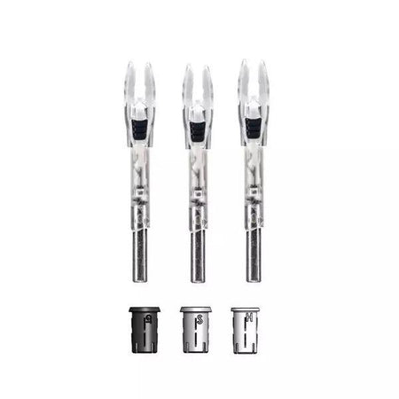 Nockturnal Shift Universal Strobing Red & Green Lighted Arrow Nock 3-Pack