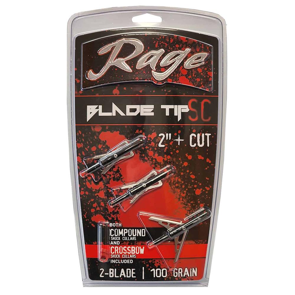 Rage Black Series 2-Blade Broadheads 2" 100 gr 3-Pack