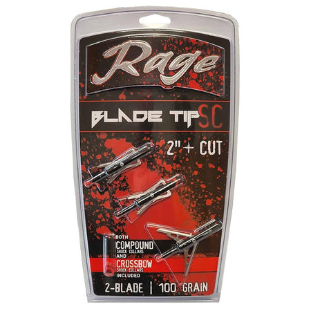 Rage Black Series 2-Blade Broadheads 2" 100 gr 3-Pack